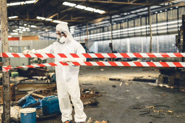 Professional Biohazard technician working in Pershing, IN